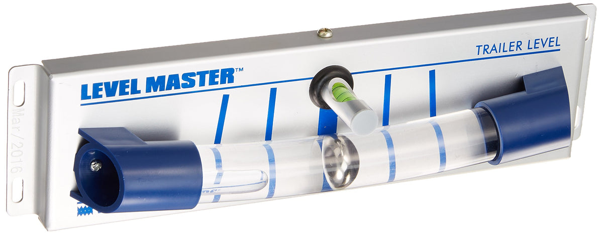 WheelMaster Level Master side-to-side scale aids quick RV leveling from the driver's seat.
