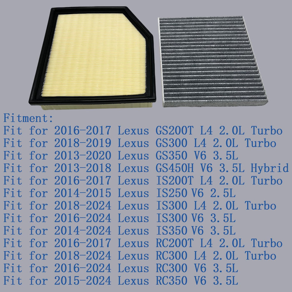 Wheelzen packaging with included filters for Lexus