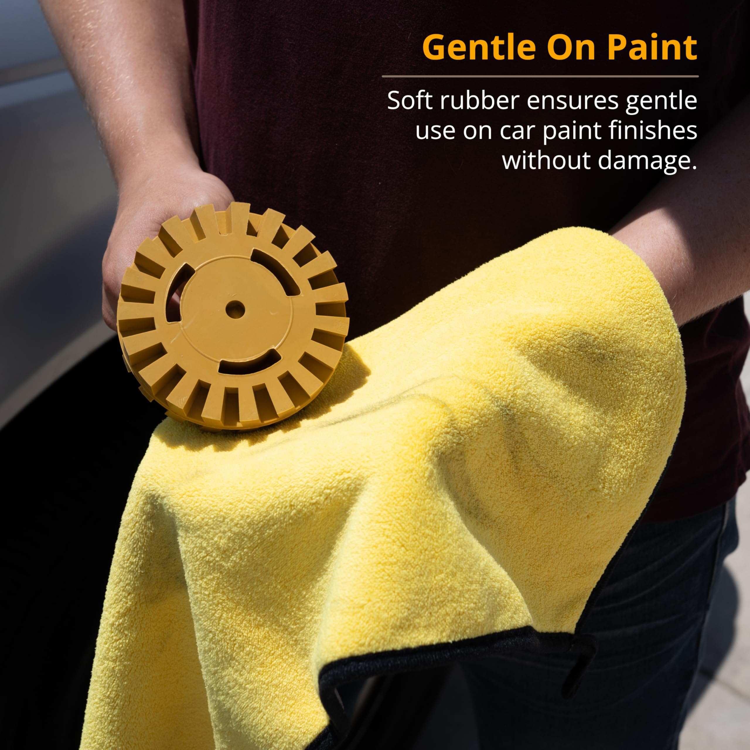 Whizzy Wheel removal on vinyl decal shows versatile application on various surfaces.
