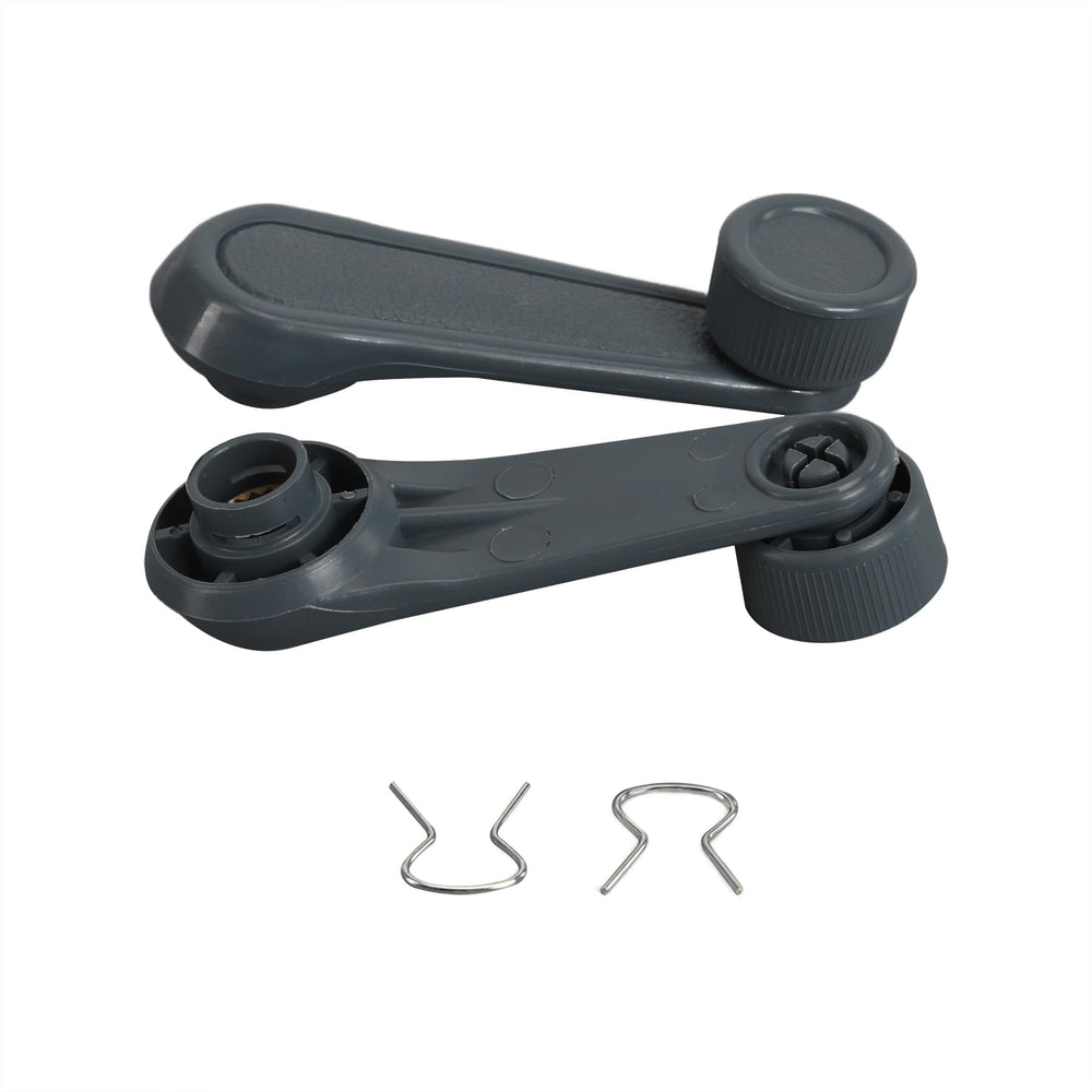 Whkdscvmu window crank handle grey front view showing durable construction for Toyota interiors