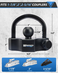 Widesco heavy-duty anti-theft core provides strong trailer security.
