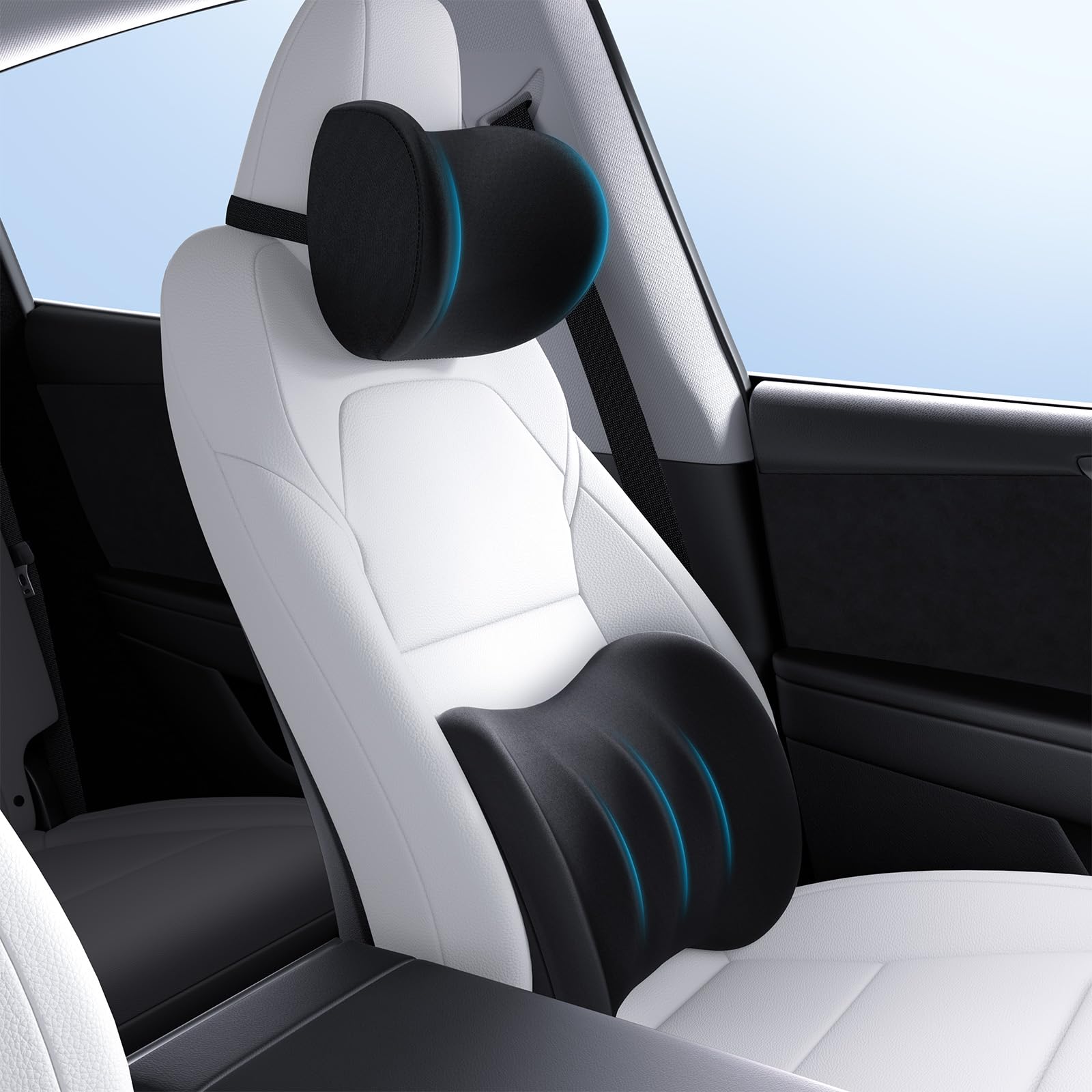Wigoo car neck pillow with ergonomic foam supports neck comfort on long drives.