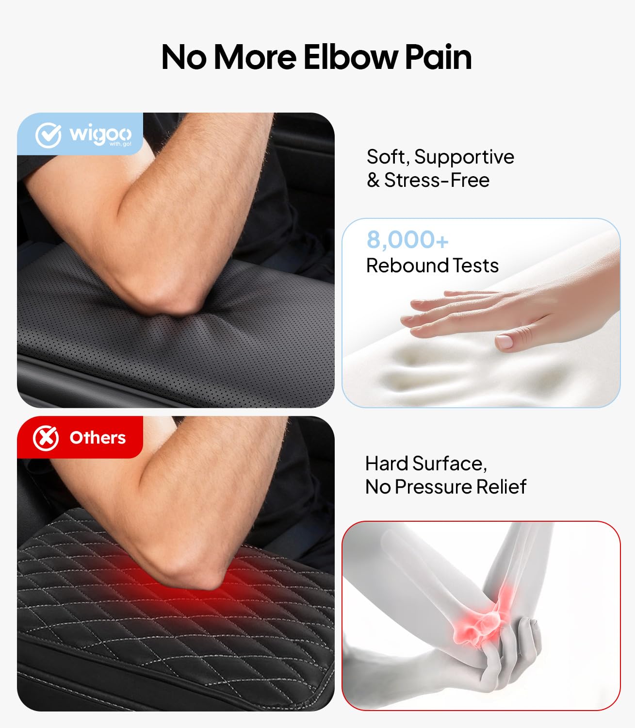 Wigoo soft Nappa leather lid cover enhances comfort and premium feel