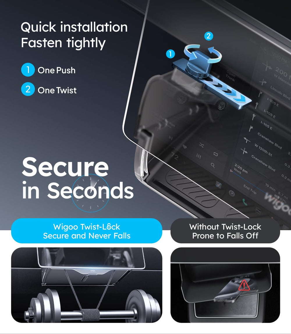 Wigoo concealed-closure maintains a clean, seamless interior look.