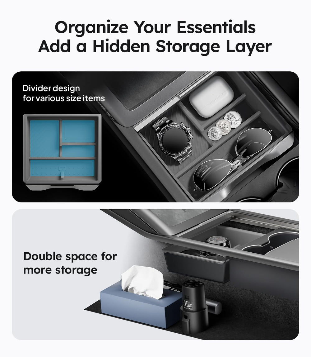 Wigoo hidden storage box with magnetic switch secures small items