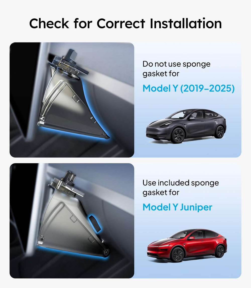 Wigoo Model Y Juniper gasket compatibility with sponge included