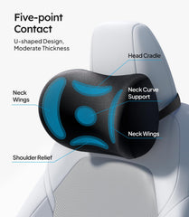 Wigoo set includes neck and lumbar pillows with adjustable strap for flexible seating.