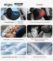 Wigoo universal-fit car seat cushions adapt to most vehicles for ergonomic relief.