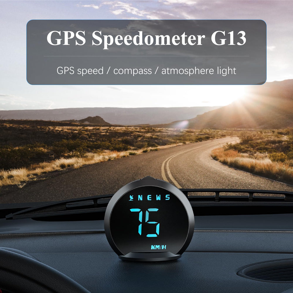 wiiyii G13 2.5-inch screen in car provides quick speed readings