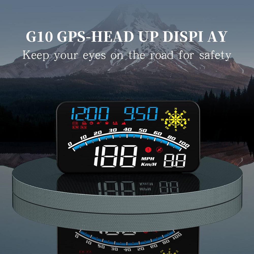 wiiyii HUD display automatically adjusts brightness for comfortable visibility.