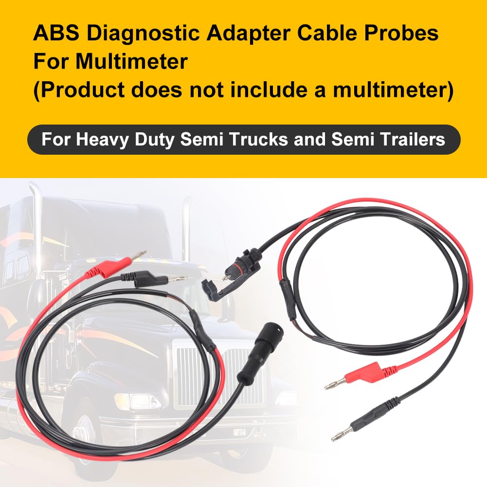 WIKIBB ABS diagnostic cable male connector offers durable, low-resistance test access.