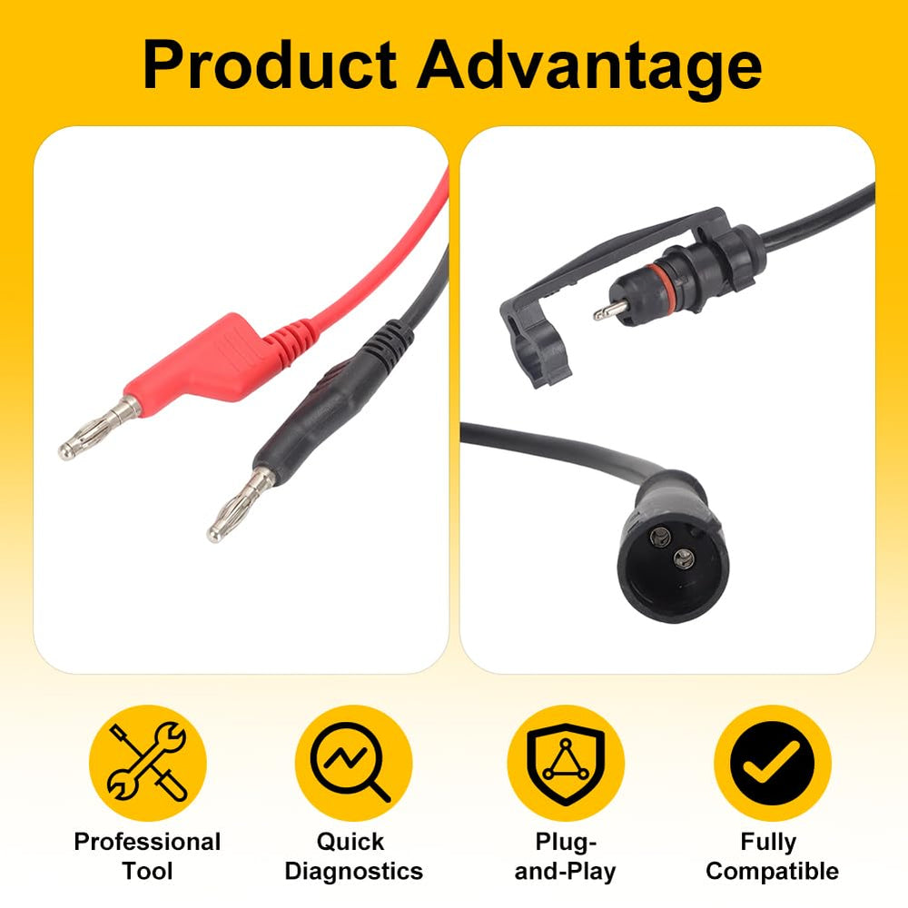 WIKIBB ABS diagnostic cable readings show clear ohms and volts for fault spotting.