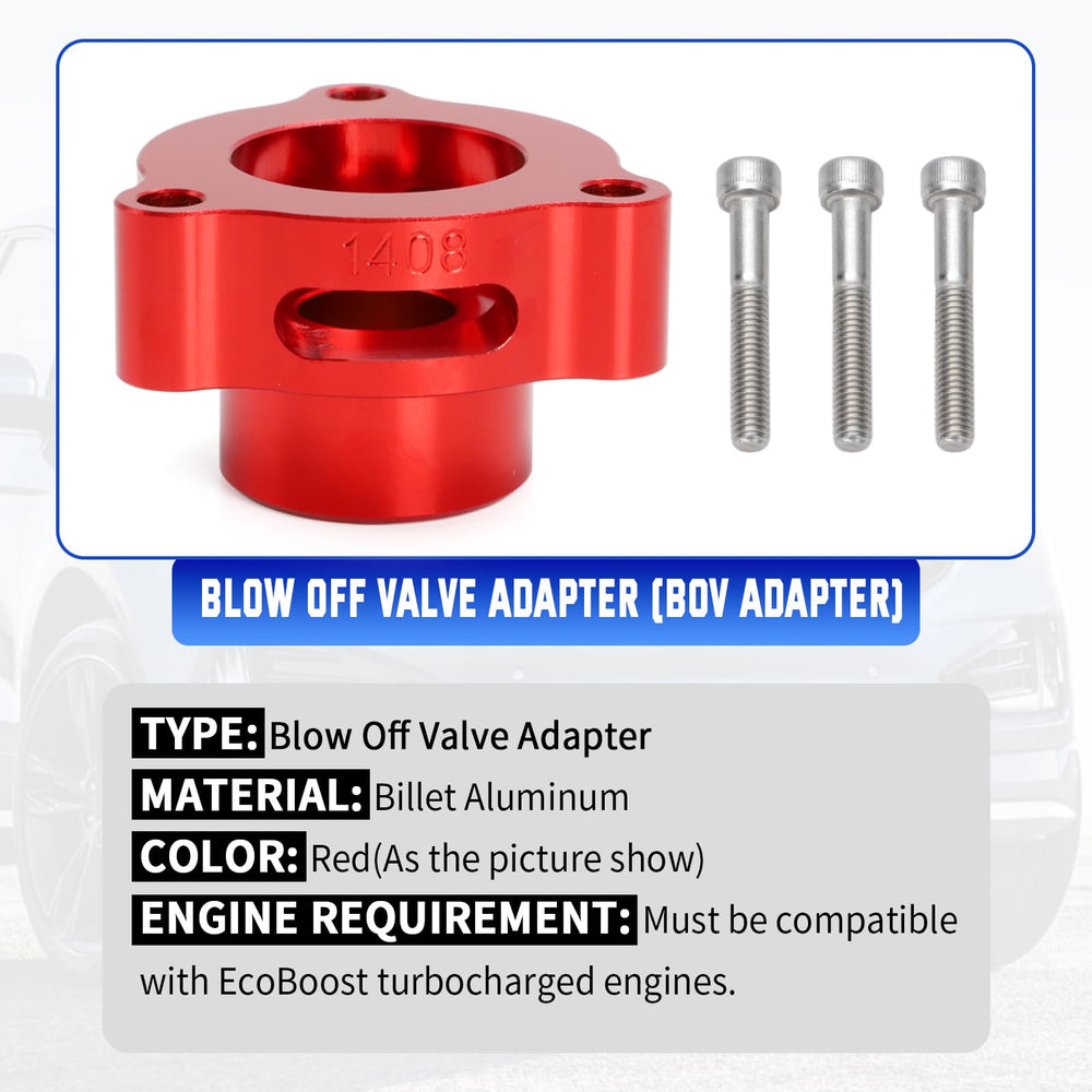 WIKIBB BOV adapter compatible with 2014-2023 EcoBoost Ford models.