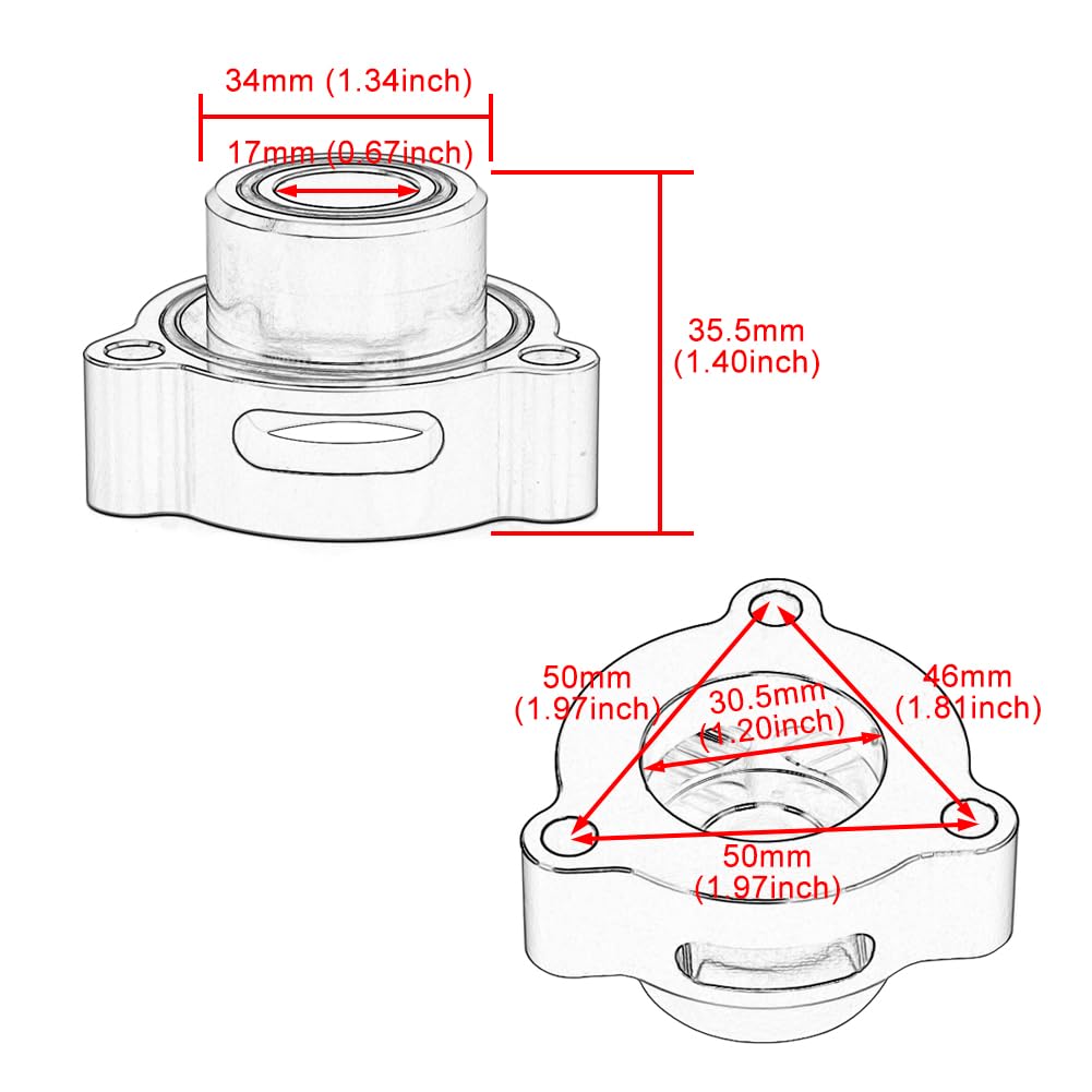 WIKIBB BOV adapter ready for EcoBoost performance upgrades.