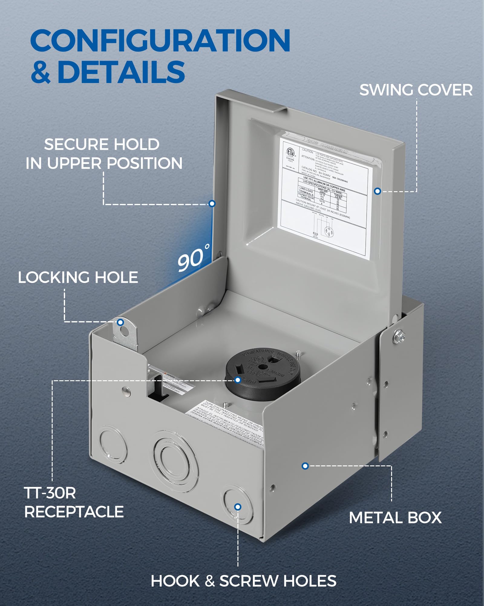 Enclosed outdoor box by WILAWELS designed for rugged RV use