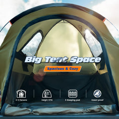 WildFinder truck bed tent closed entry demonstrates easy access