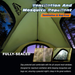 WildFinder truck bed tent interior spacious for two campers under the starry sky