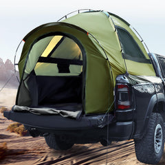 WildFinder truck bed tent interior offers spacious two-person sleeping area