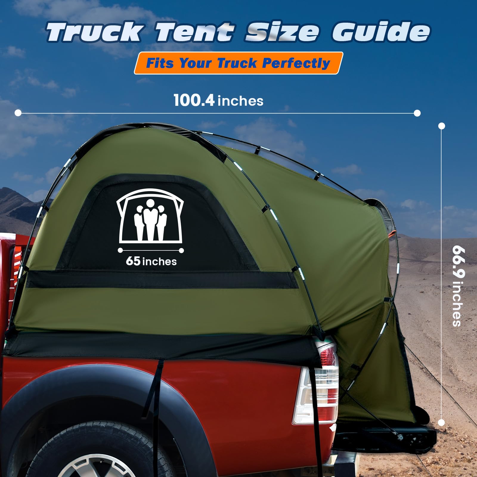 WildFinder truck bed tent clear manual speeds setup