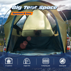 WildFinder truck bed tent waterproof coating protects interior from rain