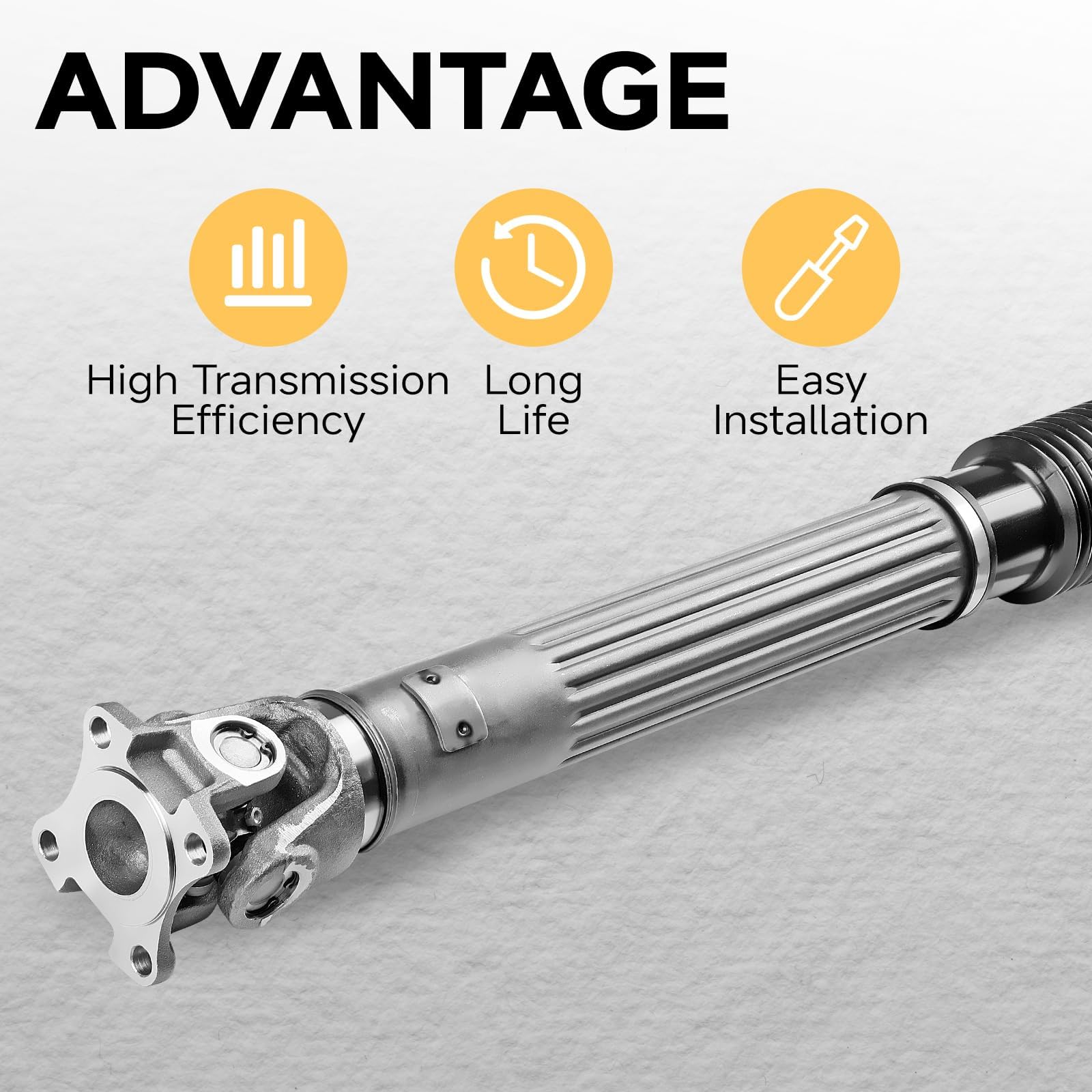 WildGear front drive shaft for Wrangler JL 2019-2020 2.0T/3.6L, installation-ready