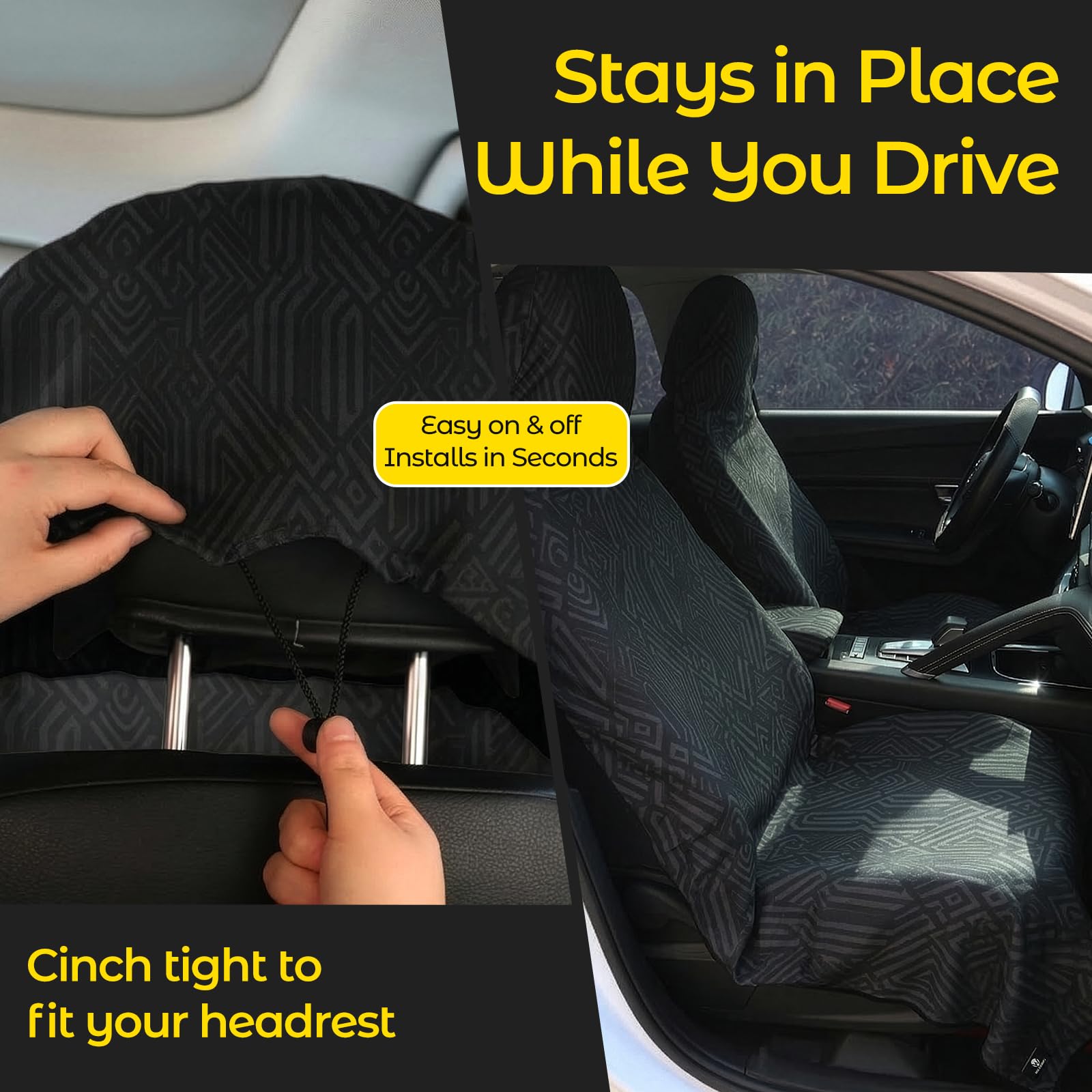 WILDOMS absorbent microfiber towel for car seat offers quick-dry protection after gym or beach.
