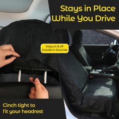 WILDOMS absorbent microfiber towel for car seat offers quick-dry protection after gym or beach.