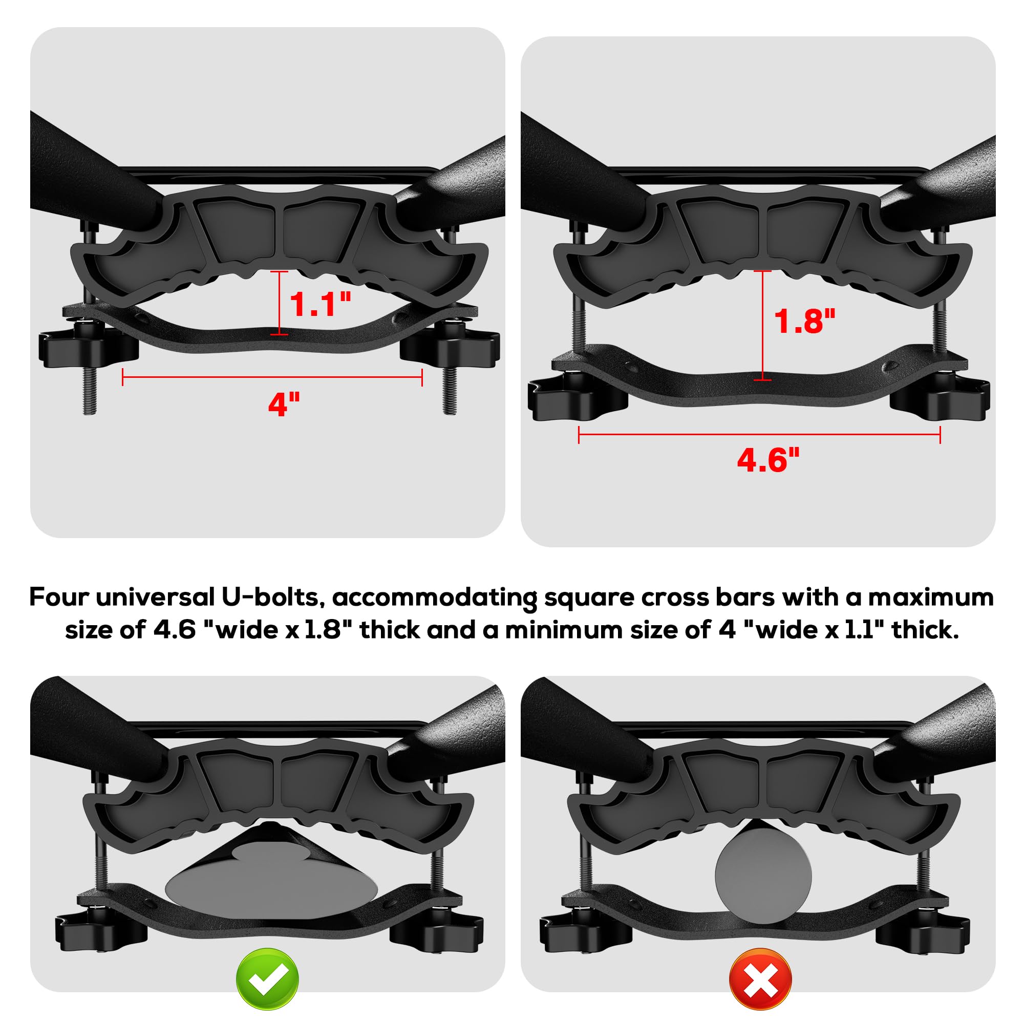 Wildroad plastic saddle component designed for secure mounting.