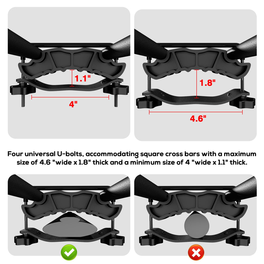 Wildroad plastic saddle component designed for secure mounting.