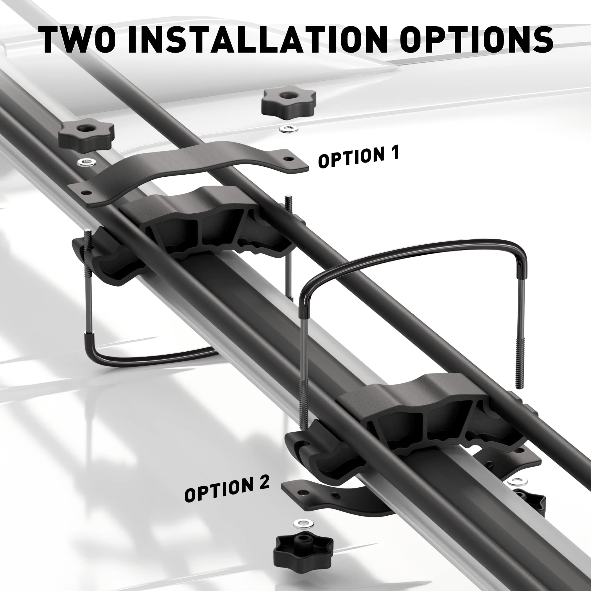 Wildroad U-bolt kit close-up reveals rugged iron and plastic construction.