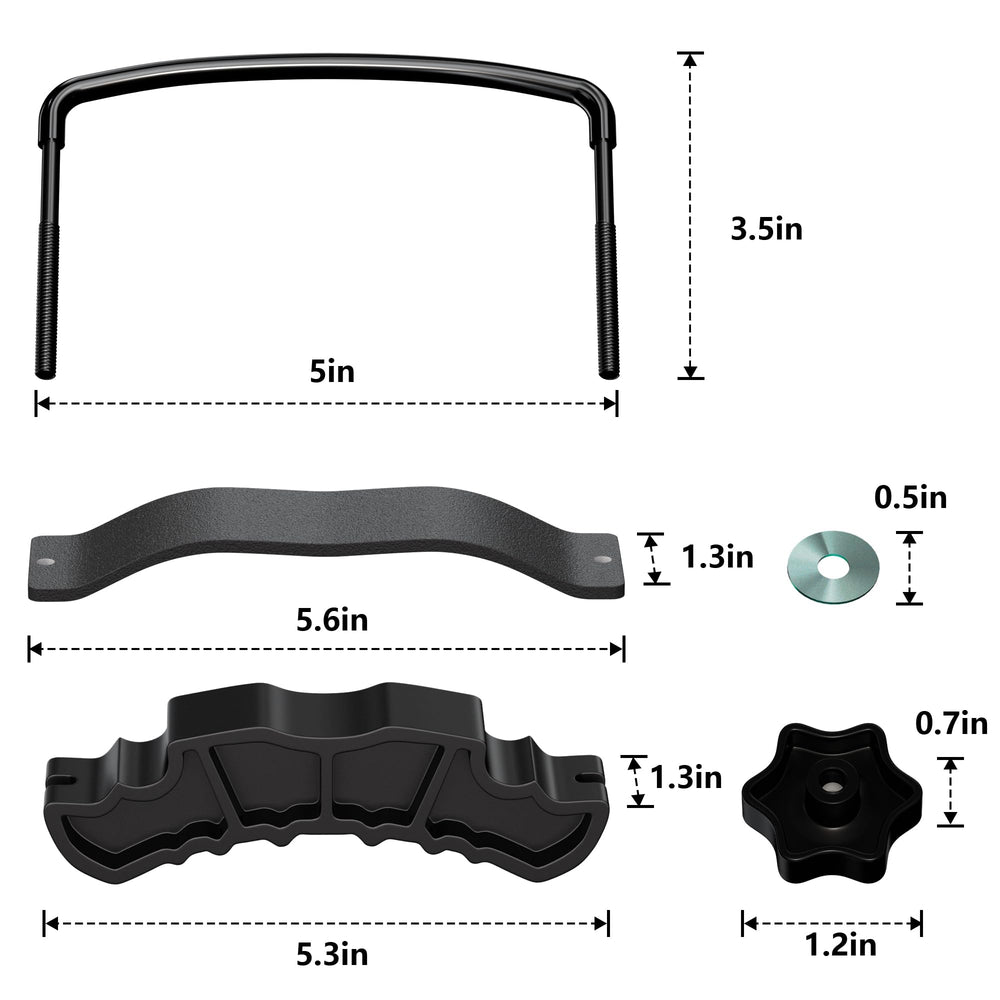 Wildroad washers and knurled nuts provide complete mounting hardware.