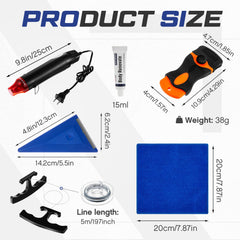 WILLBOND heat gun for emblem removal aids glue melting for smoother peel.