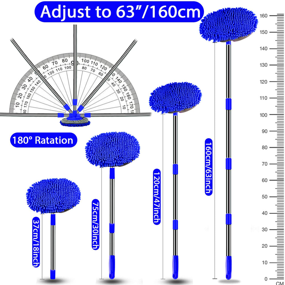 WillingHeart 180-degree rotatable head for dead-angle cleaning.
