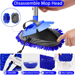 WillingHeart 2-in-1 detachable design switches between brush and microfiber mitt.