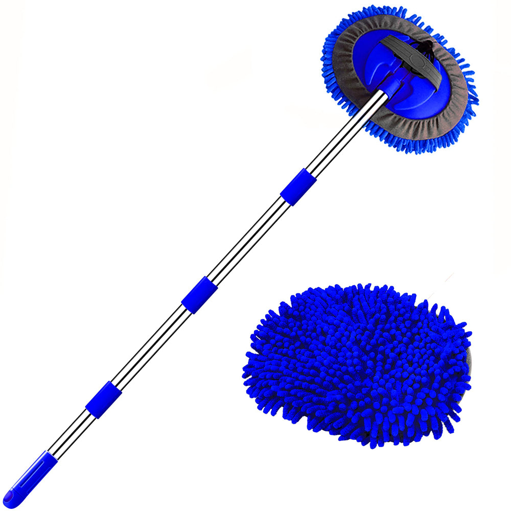 WillingHeart 63-inch car wash mop brush extends reach to high surfaces.
