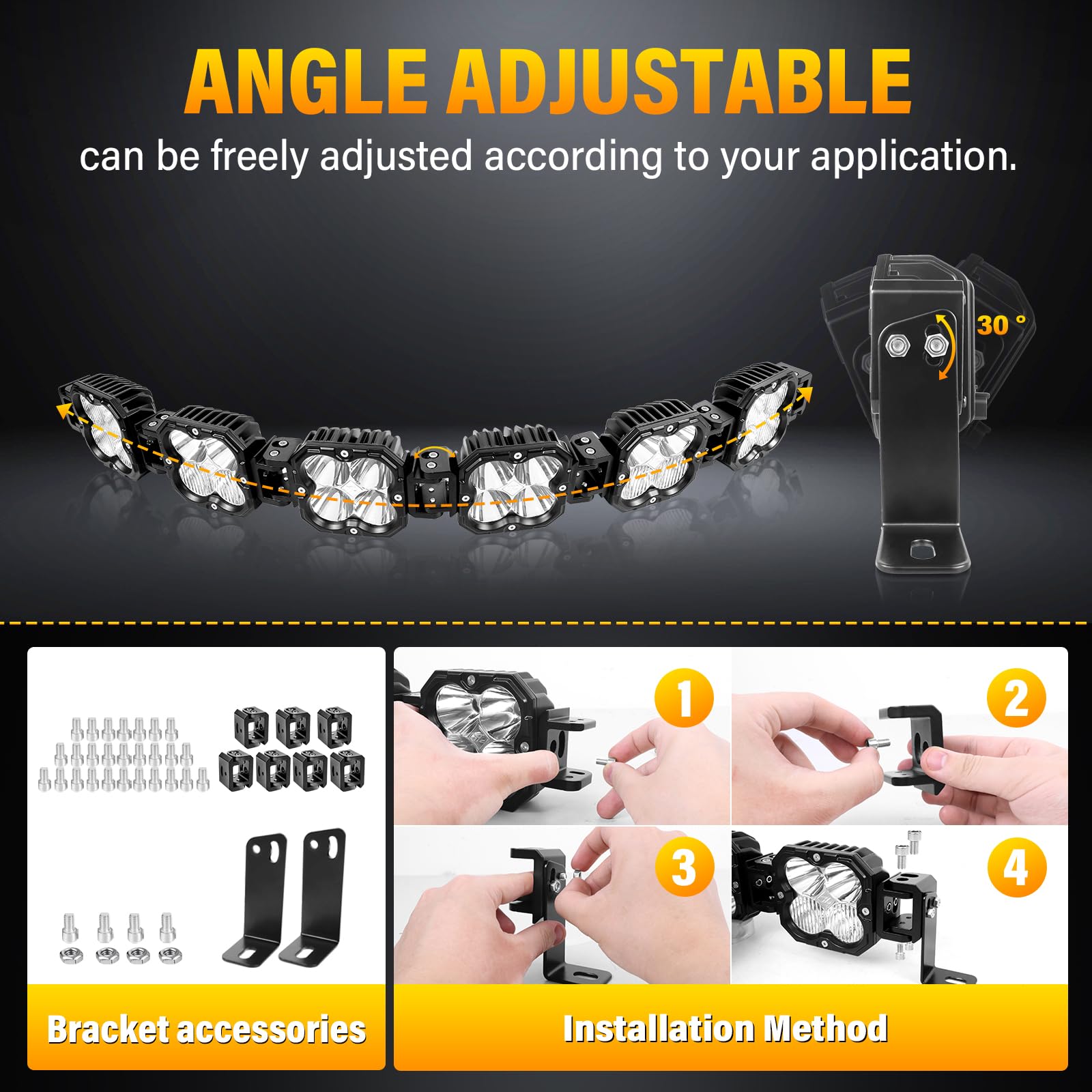 Willpower 40-inch light bar with wiring connector for easy installation.