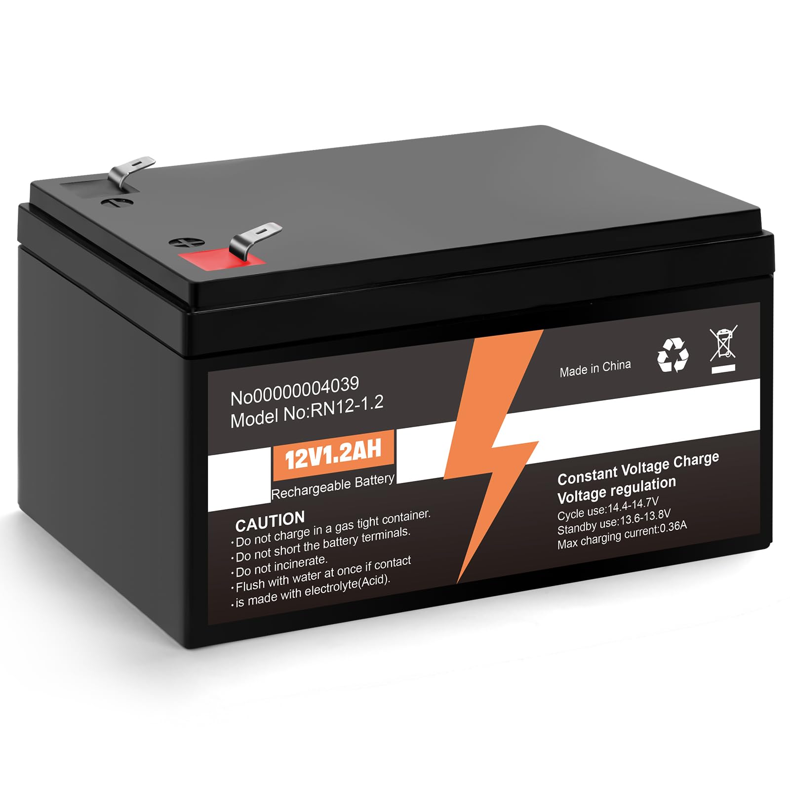 Winbasic Mercedes auxiliary 12V 1.2Ah battery, reliable OEM replacement for enhanced starting power.