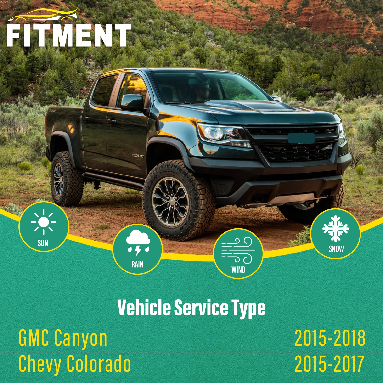 WINDSMILE 22/18 front wiper blades install easily without adapters on Chevy Colorado