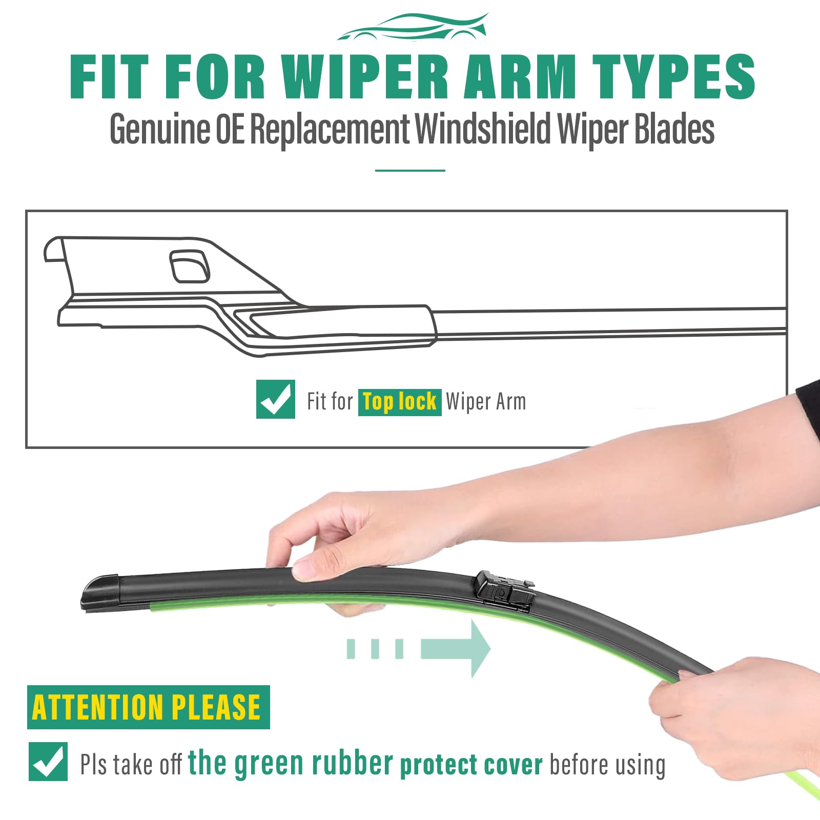 WINDSMILE all-season wiper blade funcionando en condiciones extremas