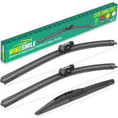 WINDSMILE 24-inch front wiper blade for Honda CR-V provides clear, streak-free rain visibility.