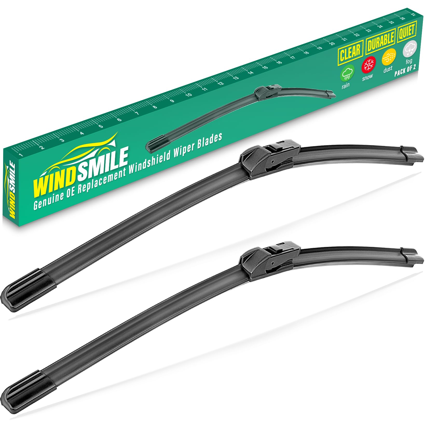 WINDSMILE 26-inch front blade for Chevy Trax delivers crisp, streak-free visibility.
