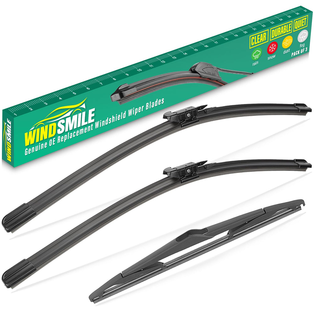 WINDSMILE 28-inch front wiper blade for Ford Focus delivers streak-free rain protection