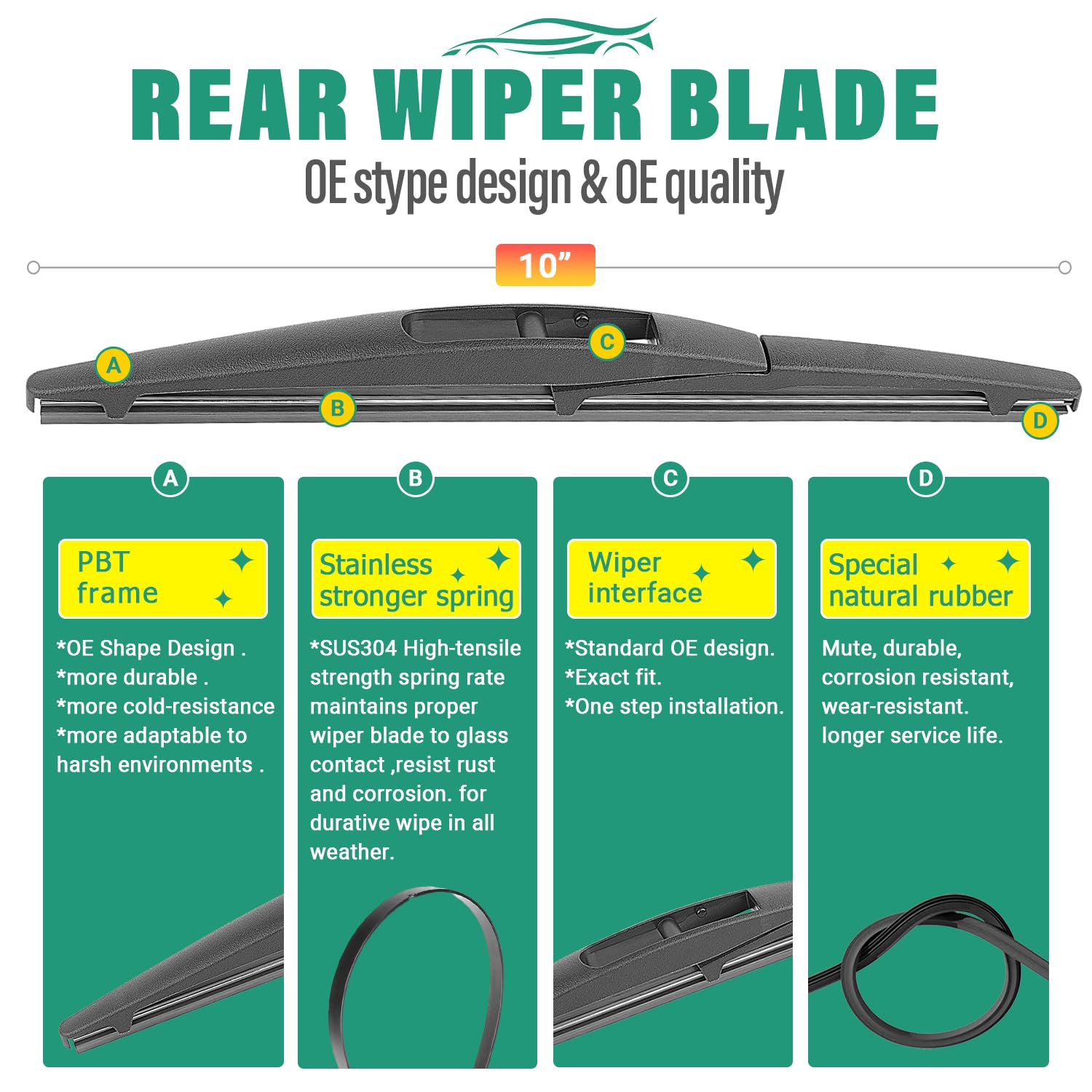 Windsmile all-weather wiper set ensures dependable wiping in sun and snow