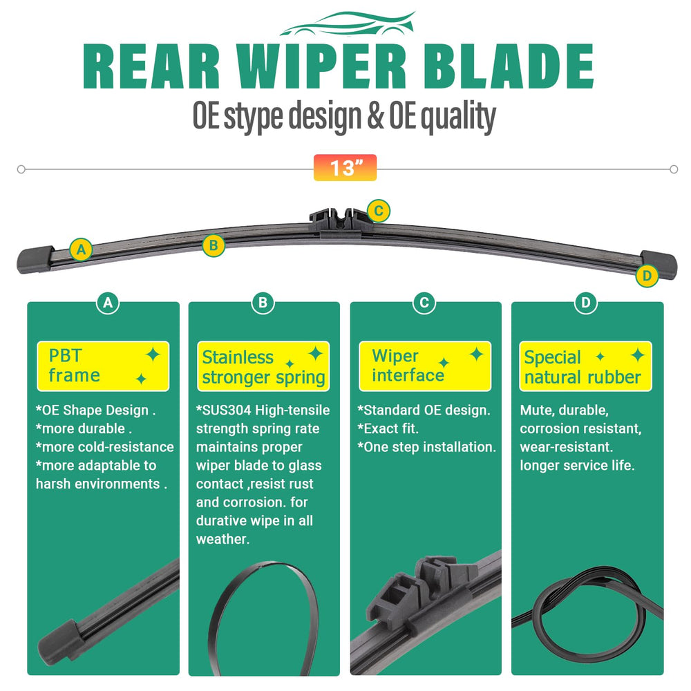 WINDSMILE all-weather wiper blades for year round use.
