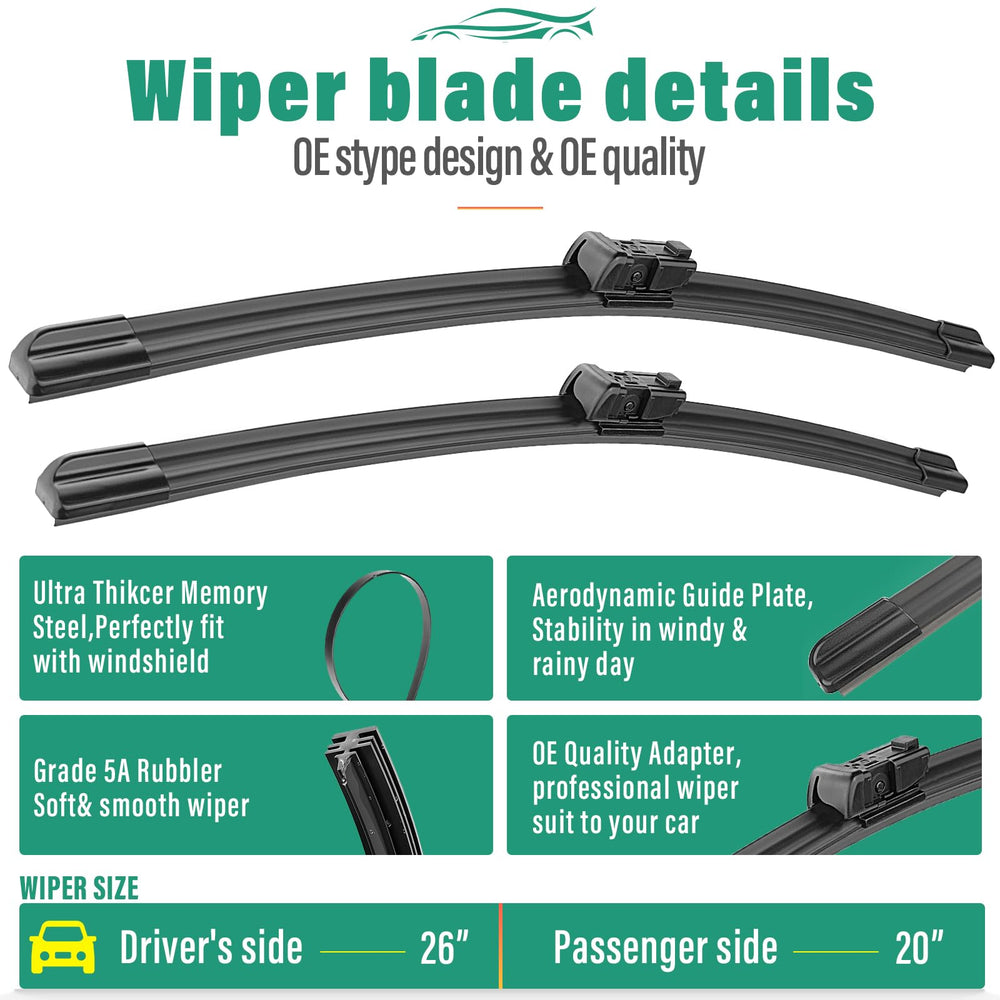 WINDSMILE BMW X5 13-inch rear wiper blade for optimal wiping.