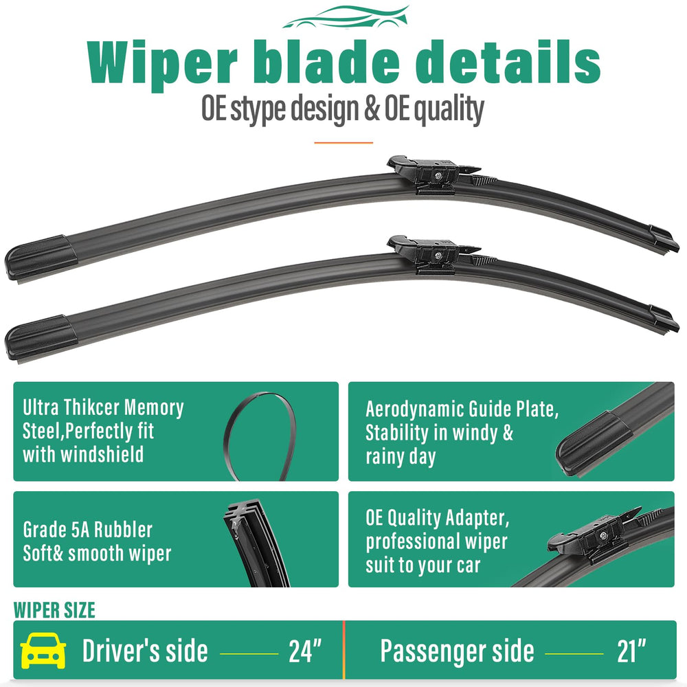 WINDSMILE Buick Enclave 12-inch rear wiper blade for precise rear cleaning
