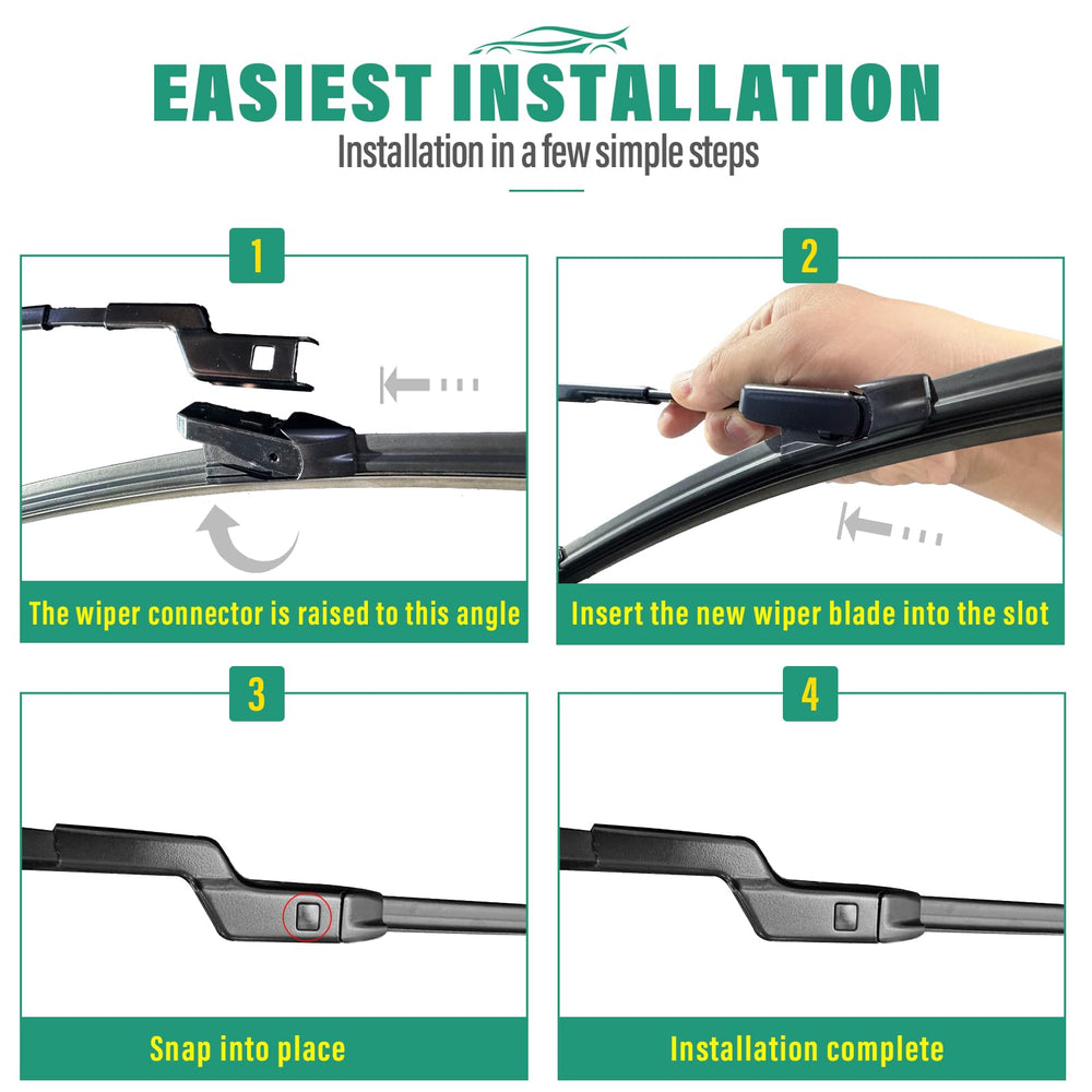 WINDSMILE easy-install blades require no adapters for Chevy vehicles.
