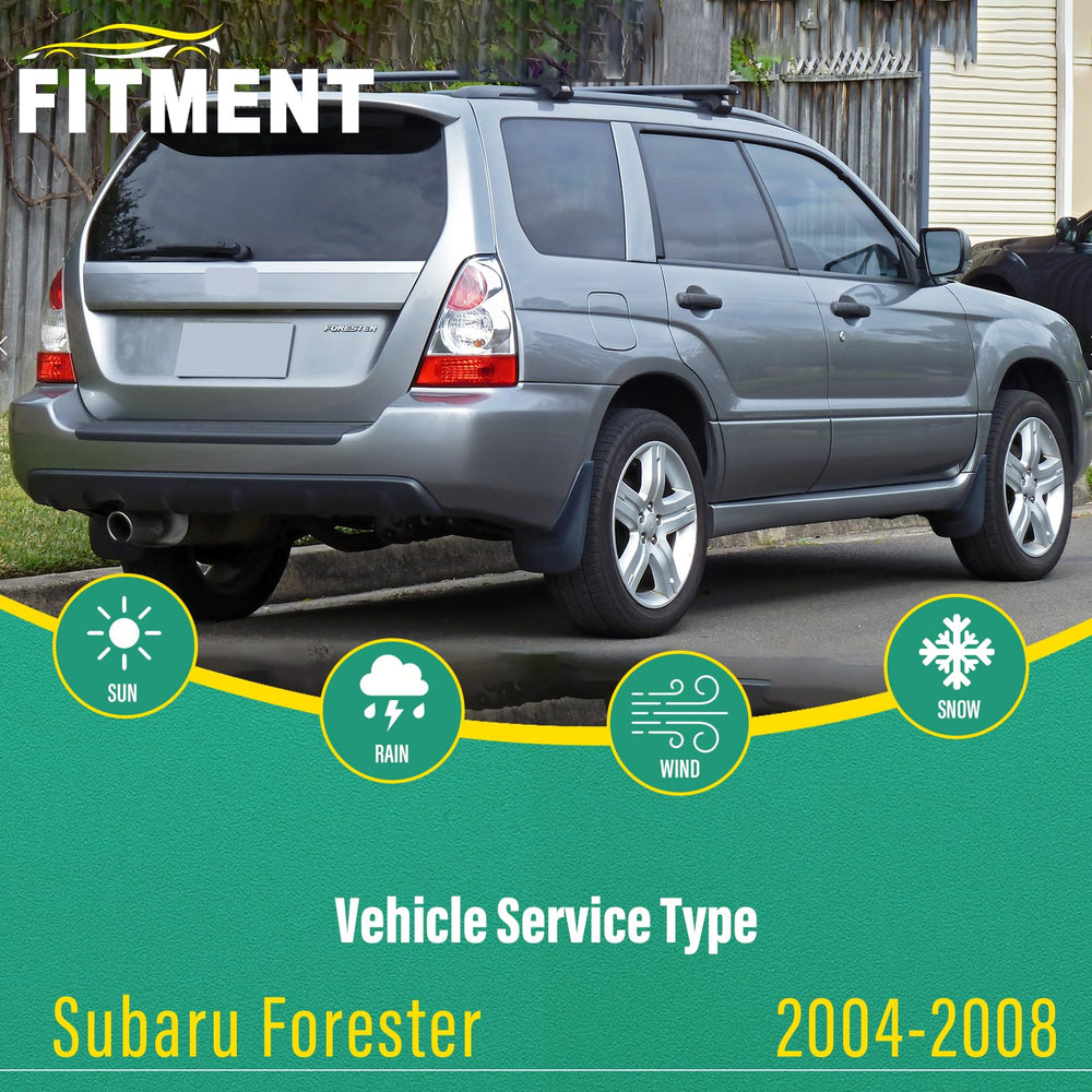 WINDSMILE Forester 19-inch front wiper on windshield for clear sightlines.