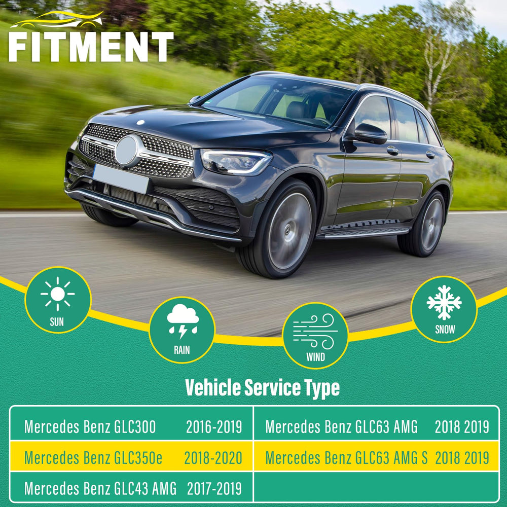 WINDSMILE GLC front-wiper-22in close-up shows durable blade rubber.