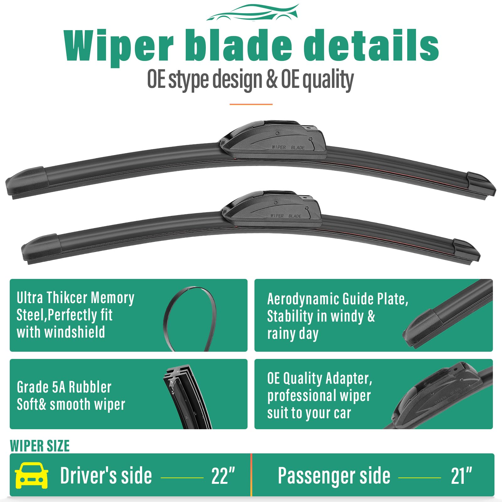 Windsmile Honda Pilot 14in rear wiper blade for improved rear visibility.